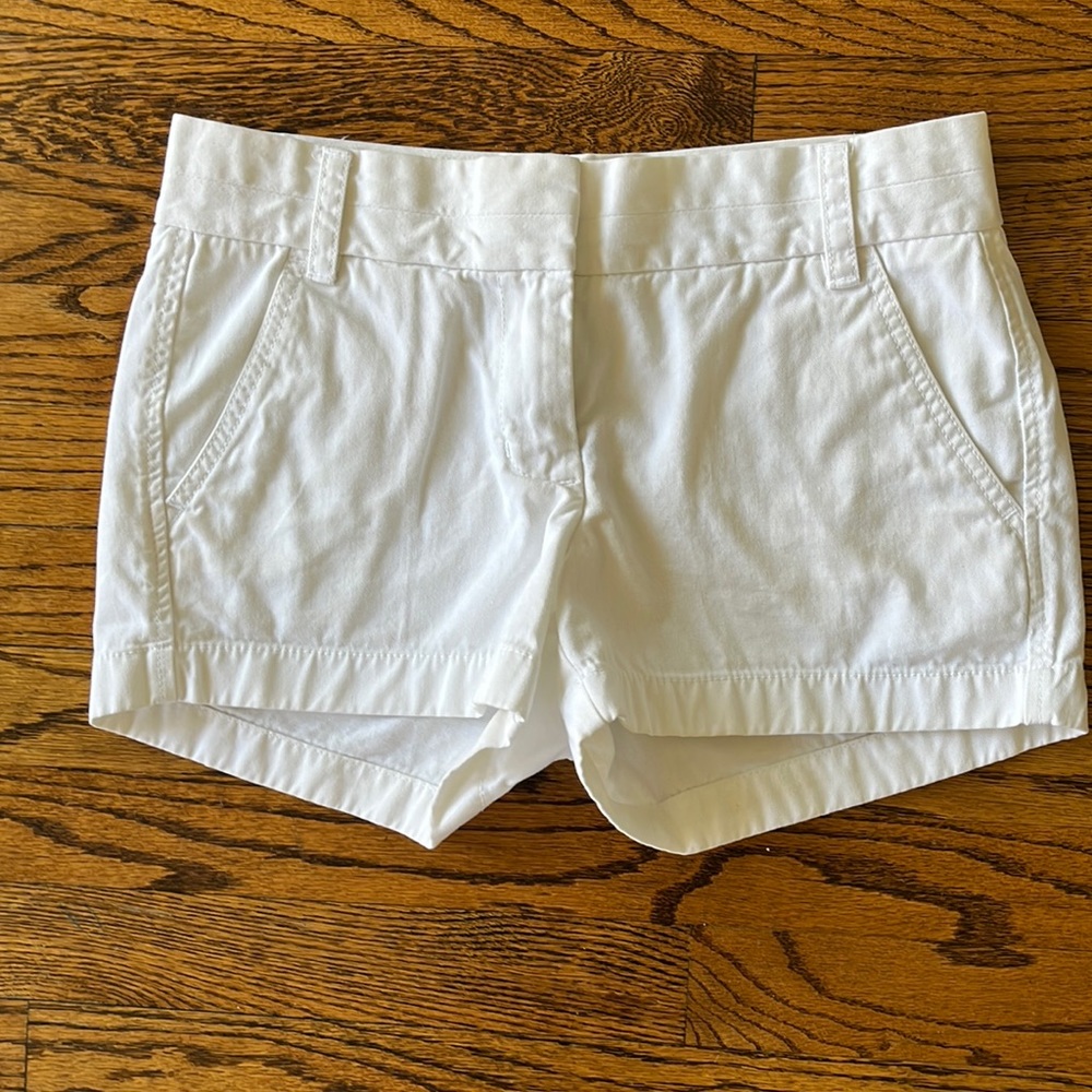 J. Crew White Shorts Size 0